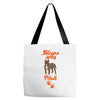 Sleeps With Pitbull Tote Bags