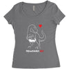 pregnant rex Women's Triblend Scoop T-shirt