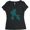 six hexagonal best trending Women's Triblend Scoop T-shirt