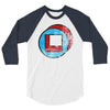 square in circle 3/4 Sleeve Shirt