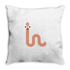 cacing bae senyum Throw Pillow
