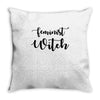 feminist witch Throw Pillow