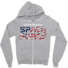 United States Space Force American Flag Zipper Hoodie