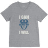 i can  i will V-Neck Tee