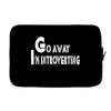 go away, i'm introverting Laptop sleeve