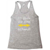 ich glaube die sind schwul Racerback Tank