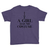 a girl has no costume (black) Youth Tee