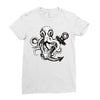 pirate octopus Ladies Fitted T-Shirt