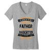 Super Cool Father Of A Freaking Awesome Daughter Women's V-Neck T-Shirt