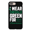 i wear emerald green for liver cancer awareness iPhone 8 Plus Case