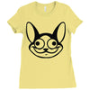 cat character graphic Ladies Fitted T-Shirt