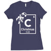 christmas periodic table of elements Ladies Fitted T-Shirt