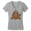 cokelat animal Women's V-Neck T-Shirt