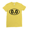 cutie oval Ladies Fitted T-Shirt