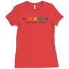 funny retro space invaders 'class of 1978' Ladies Fitted T-Shirt