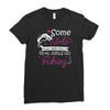 real girls go fishing Ladies Fitted T-Shirt