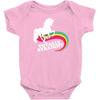 totally straight funny rainbow unicorn Baby Onesie