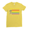 lightsaber rainbow Ladies Fitted T-Shirt