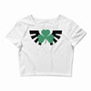 zelda logo treffle trois feuilles Crop Top