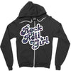 rock n roll girl Zipper Hoodie