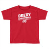 beery christmas hops drinking beer funny Toddler T-shirt