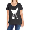big cock Ladies Curvy T-Shirt