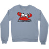 old and crabby Crewneck Sweatshirt