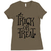 trick or treat halloween Ladies Fitted T-Shirt