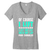 cat cats lift lifting fitness Women's V-Neck T-Shirt