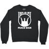 this is my peace sign Crewneck Sweatshirt