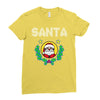 santa christmas Ladies Fitted T-Shirt