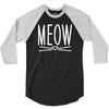 meow cute cat face 3/4 Sleeve Shirt