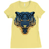 tiger fire Ladies Fitted T-Shirt