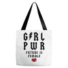 Girl Power Future Is Female Tote Bags