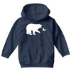 Bear Fishing Youth Hoodie