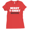 nerdy shirt Ladies Fitted T-Shirt