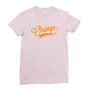 orange Ladies Fitted T-Shirt