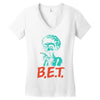 b Women's V-Neck T-Shirt