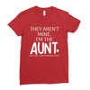 the cool fun and favorite aunt Ladies Fitted T-Shirt