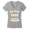Super Cool Papa Of A Freaking Awesome Daughter Women's V-Neck T-Shirt