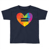 Rainbow Equality Heart Toddler T-shirt