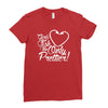 girls fish too only prettier Ladies Fitted T-Shirt