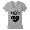 Daddy is My Bestie Women's V-Neck T-Shirt