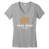 papa bear Women's V-Neck T-Shirt