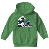 Great White Wave Shark Youth Hoodie