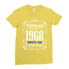 vintage made in 1968 perfectly aged a living legend Ladies Fitted T-Shirt