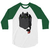 pocket toothless 3/4 Sleeve Shirt
