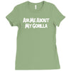 ask me about my gorilla Ladies Fitted T-Shirt