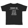 February Girl Toddler T-shirt