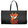 devils night Weekender Totes
